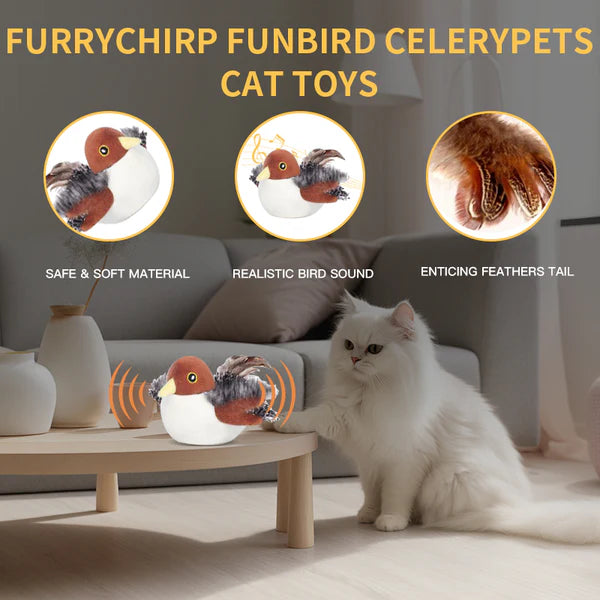 Chirpfurry™ - Rechargeable Bird toy for Cats