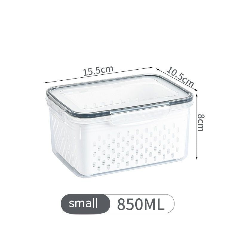 FreshHold Storage Set - Produce Containers with Drain Colanders