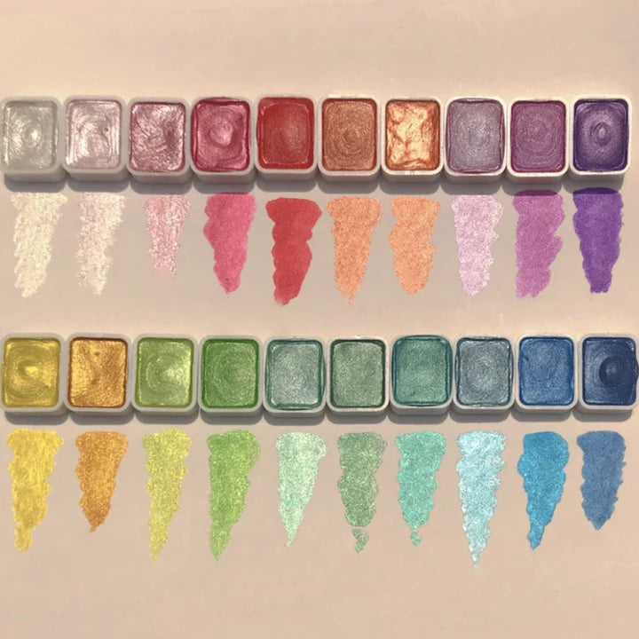 Watercolor 24 Colors With Brush Paint Set