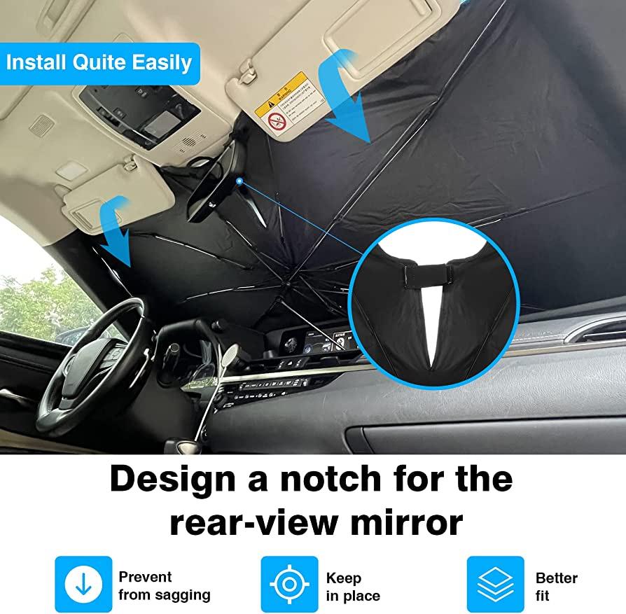 360Shield Car Umbrella: Windshield Sun Protection