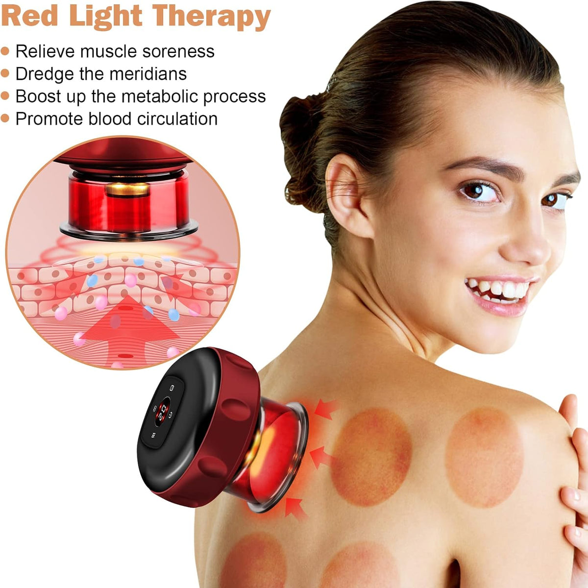 ThermaSoothe™ Cupping & Heating Massage Device