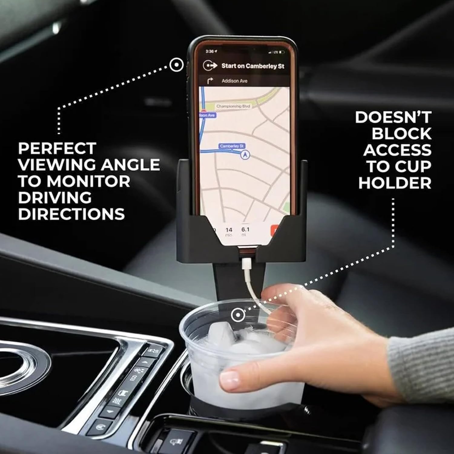 Car Cup Holder Phone Mount