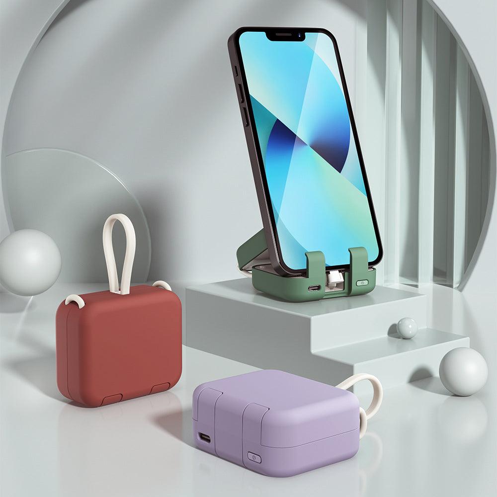 ChargePal™ Mini Power Bank - Portable External Battery Charger Case Holder For iPhone and Samsung