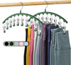 Curved Design Hanger with Clips