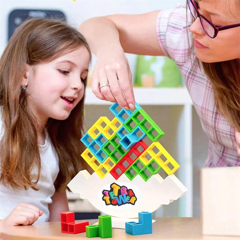 TetraTower Stacking Game - Engaging Game can Engage both Children and Adults