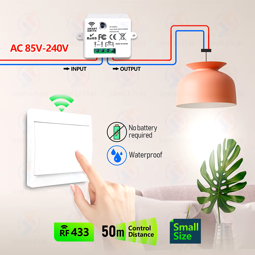 Wireless Light Wall Switch