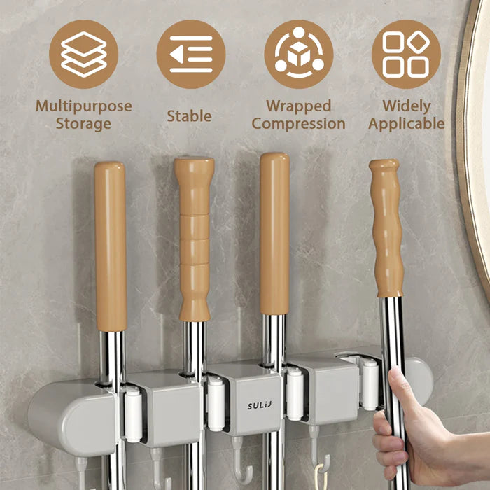 Last Week Sale 49% OFF💥TidyGrip™ - Mop and Broom Holder with Hooks