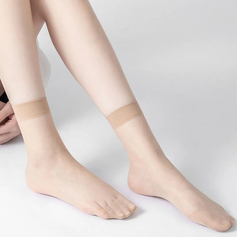 Silky Anti-Slip Cotton Socks