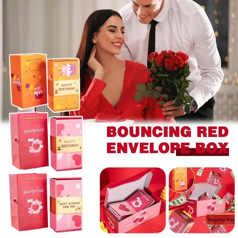 BUY 10 GET 4 Extra Free Bounce Boxes - ENDING TODAY 💝Valentine Folding Bounce Surprise Gift Box