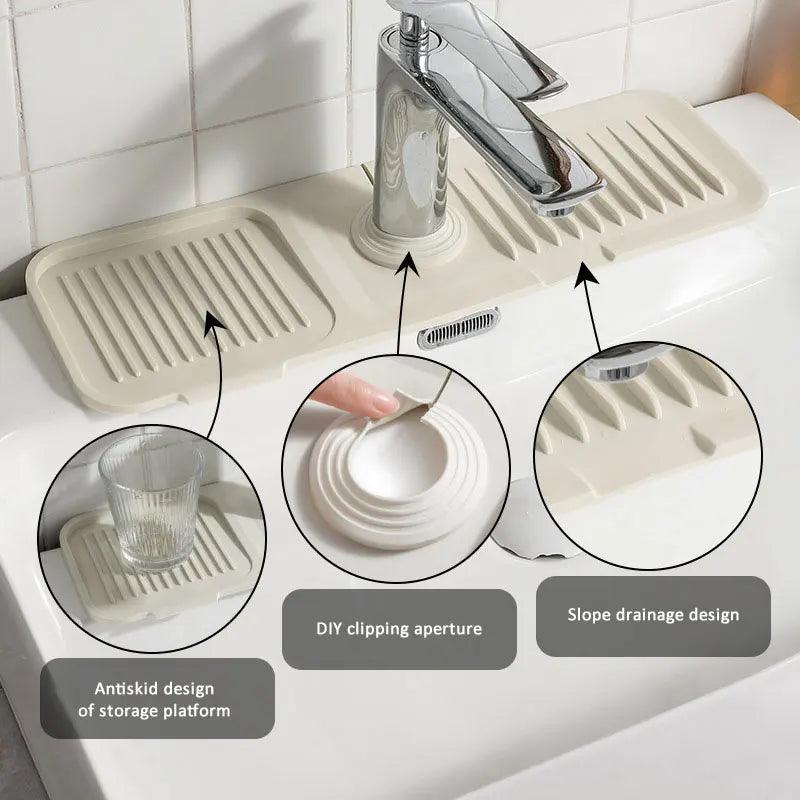 AquaGuard™ Sink Splash Shield - Waterproof Sink Protector