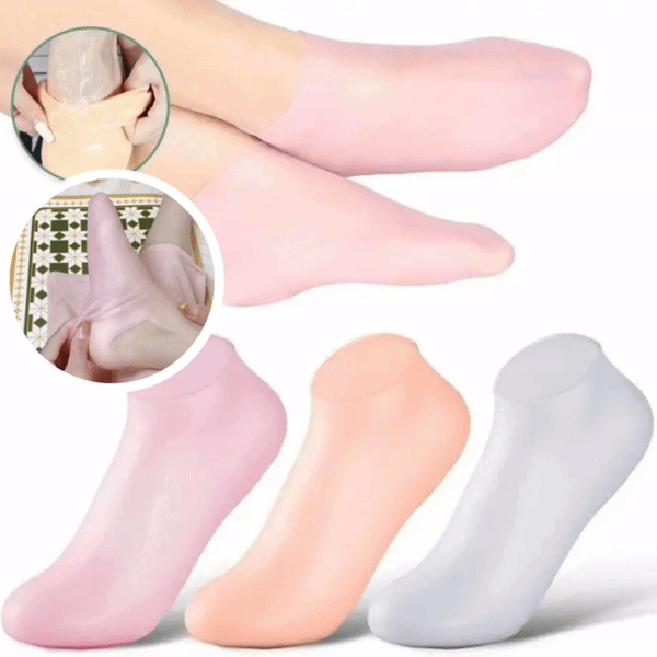 Women's Foot Care Silicone Socks - Take Care of Your Feet at Home