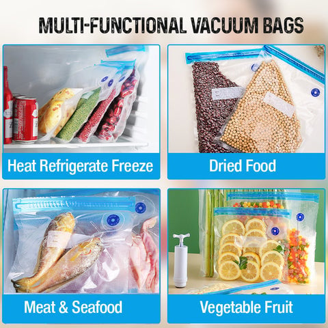 Vacuum sealing bag set