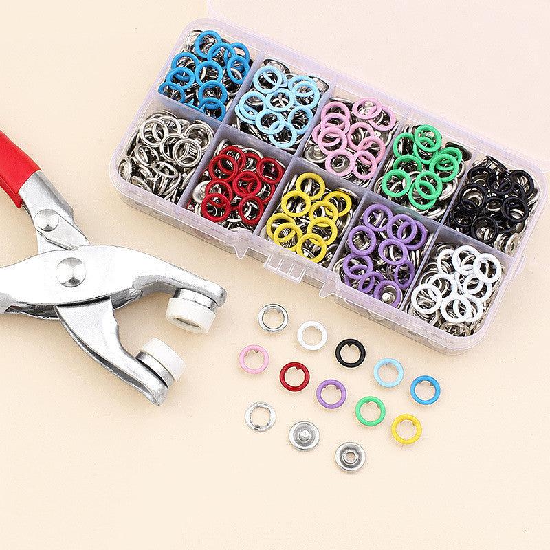 Tool Kit Metal Snap Buttons - Fastener Pliers Tool Kit [Last Day Promotion +100 FREE Buttons]