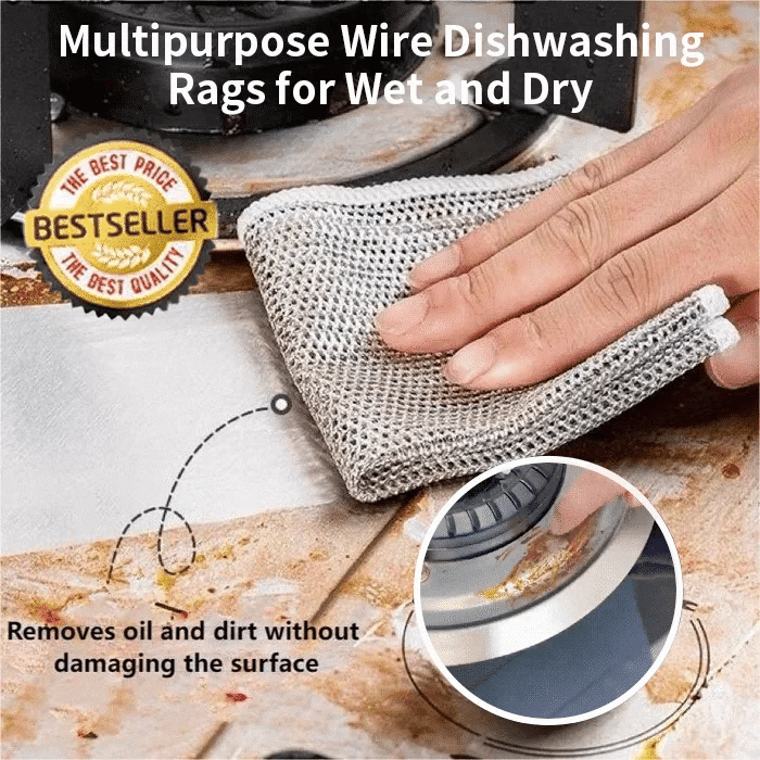 Buy 6, Get Extra 4 Free🔥 Multipurpose Wire Miracle Cleaning Cloths