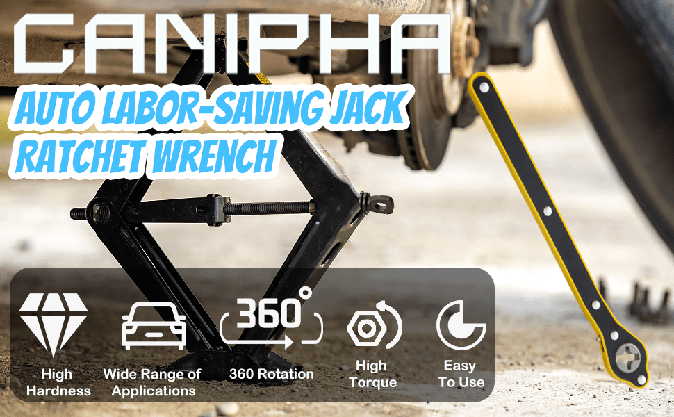 Jack Ratchet Wrench - Emergency Wrench for Travels and More [BUY 2 GET FREE SECURE SHIPPING]