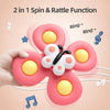 Suction Cup Rotating Ring Bells Toy