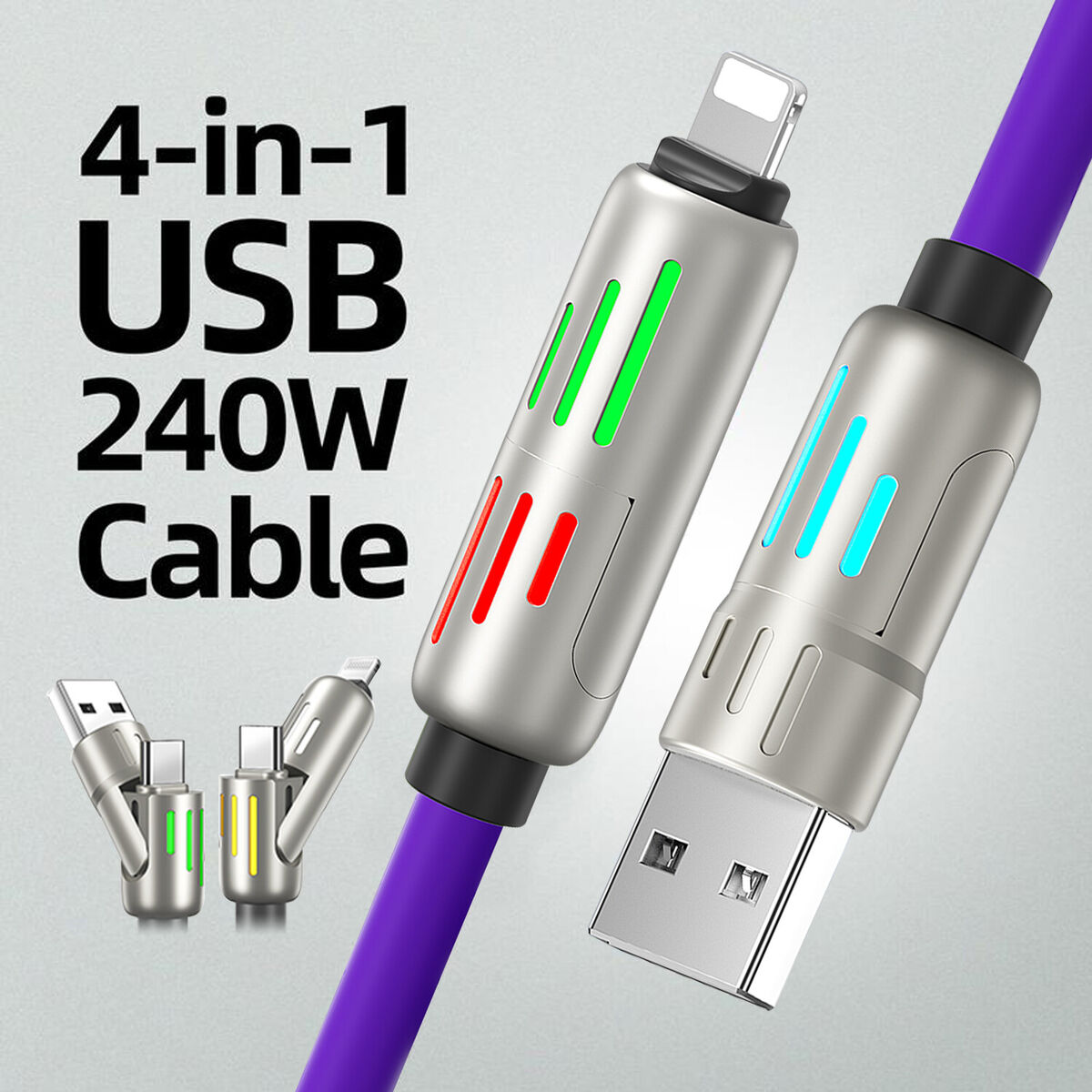 PowerFlex™  - 4-in-1 Fast Charging Cable