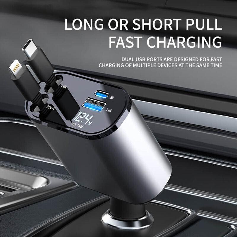 Last Week Sale 40% OFF💥Fast Charge 4-in-1 Car Charger